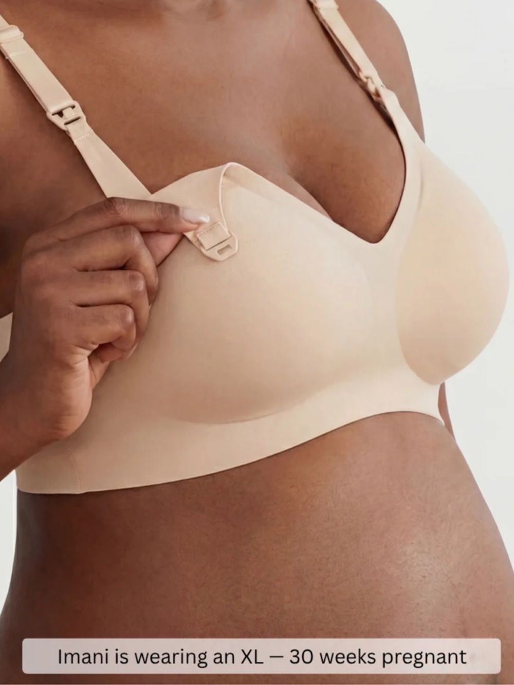 Seamless Maternity/Nursing Bra in Black